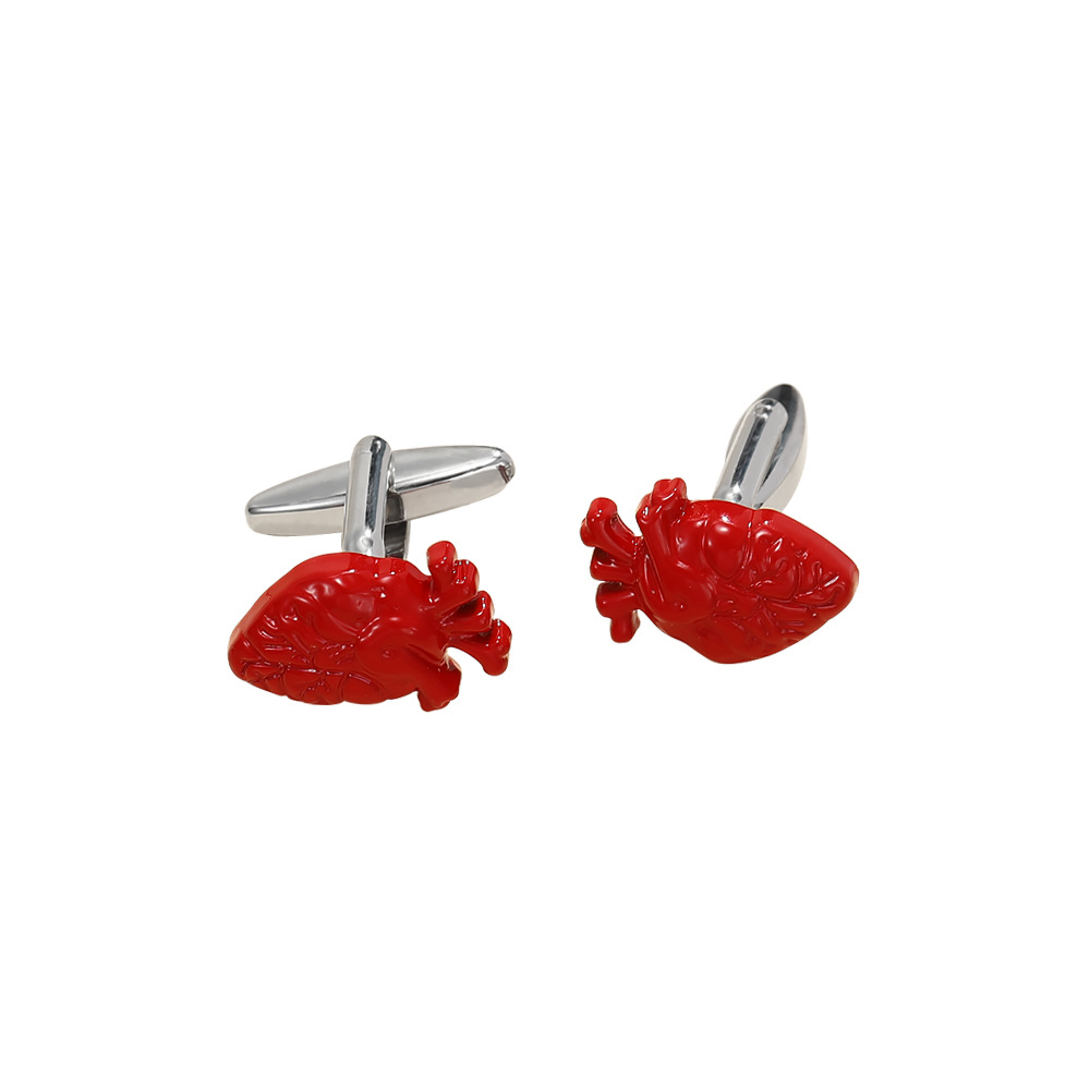 Men's French Shirt Cufflinks Heart Fashion Trend Suit Cufflinks New Products_voghion.com