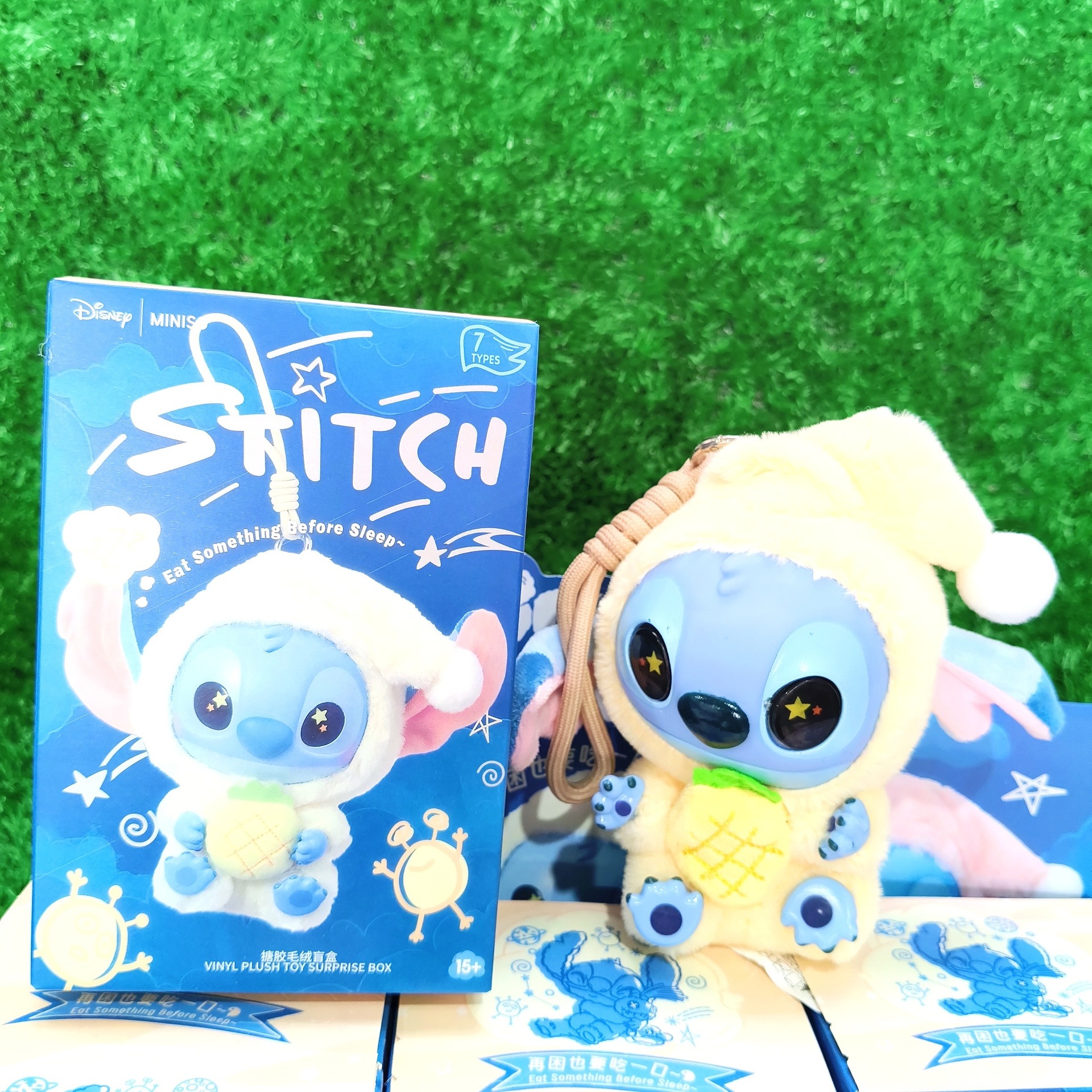 Stitch Doll Caja ciega Muñeca Stitch Colgante periférico Muñeca de felpa Caja ciega Muñeca de mano Llavero Péndulo