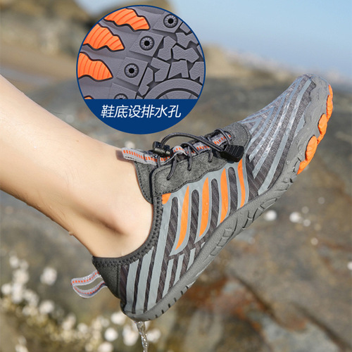 Spring and summer new beach shoes, lovers 'river-tracing shoes, men and women's lightweight anti-slip cycling shoes, outdoor wading swimming and fishing shoes