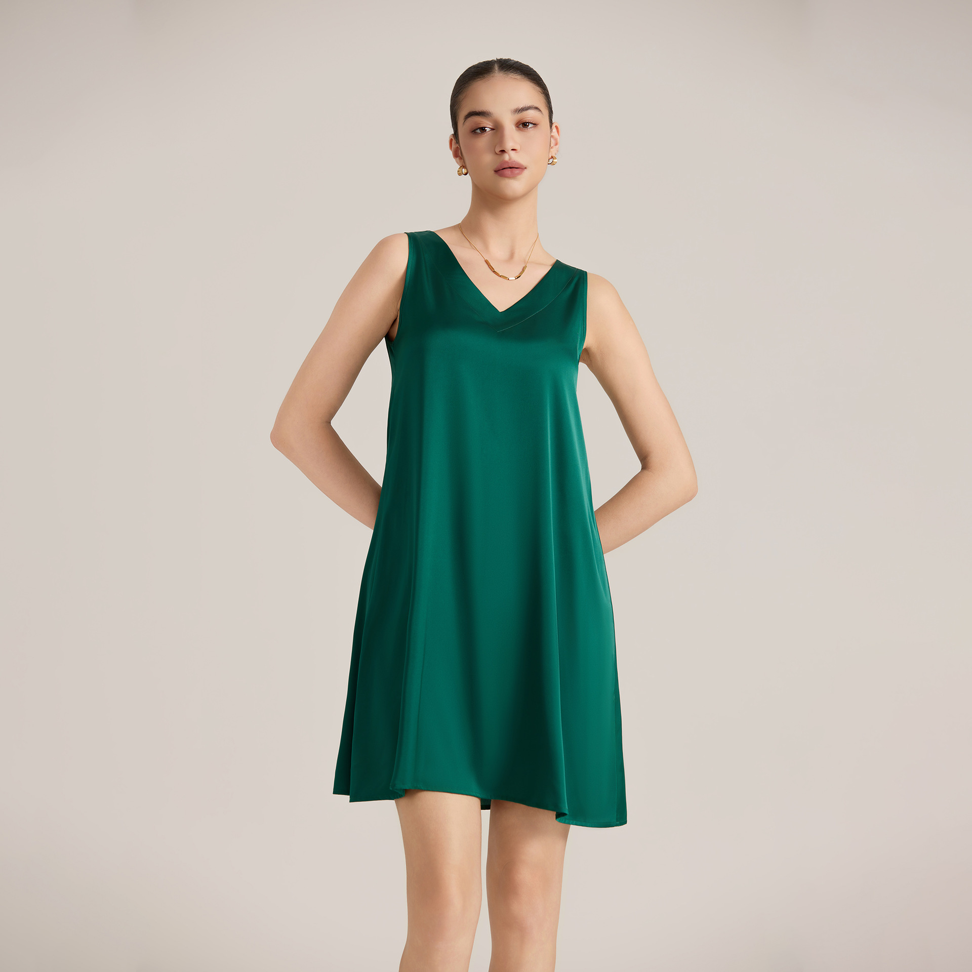 Nuevo pijama de Amazon mujer de verano satén chiffon pijama pijama de cuello V cinturón ancho cómodo ropa de hogar SQ25928