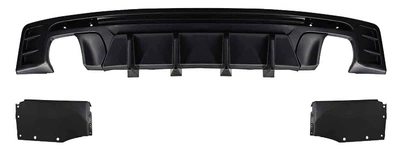 Suitable for 10-23 Models of | Big Surrounded - 16-23-camaro-cs-rear-lip-single-outlet-on-both-sides-bright-black