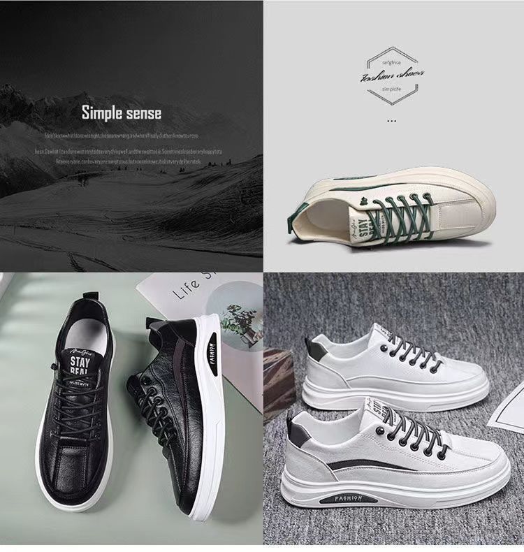 Produttori Nuove scarpe da ginnastica da uomo Scarpe da jogging morbide Teather Scarpe singole casual da uomo piccole scarpe bianche scarpe da uomo scarpe alla moda all'ingrosso_voghion.com