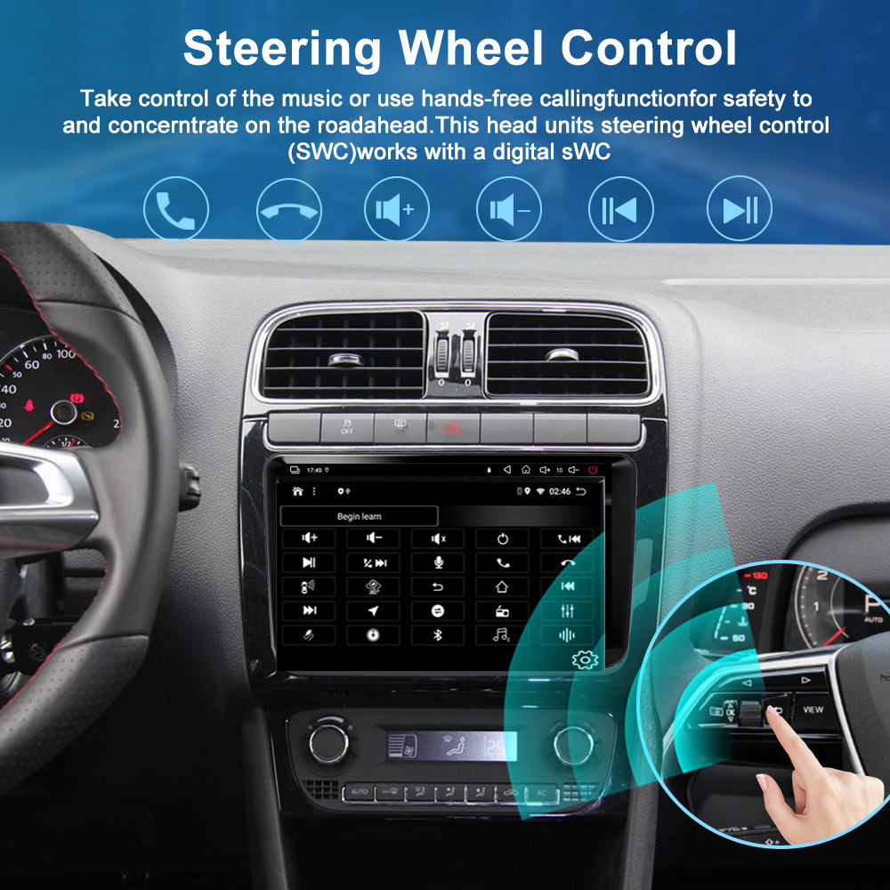 Cross-Border Applicable 9inch Volkswagen T5 Multivan 15-19 Carplay Navigation Reversing Image All-In-One Machine