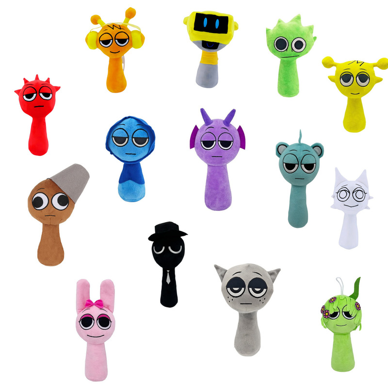 Cross-border New Product Rhythm Box sprunki plush plush toy game peripheral doll doll doll