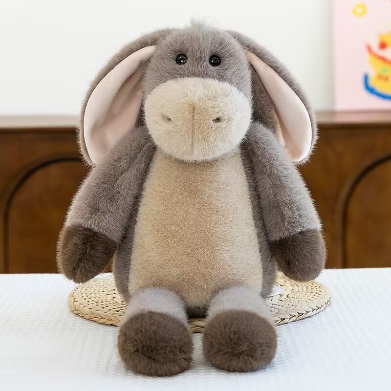 Simulación transfronteriza burro panda tranquilizador animal muñeco de peluche acompañante niño muñeca muñeca regalo de cumpleaños almohada