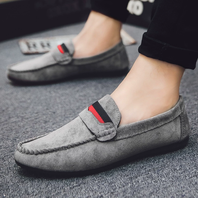 Новые свадебные туфли для жениха 2024 года, серые модные туфли в корейском стиле, кожаные лоферы для офиса, формальные туфли в британском стиле.