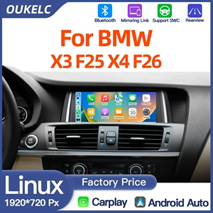 BMW X3 F25 X4 F26 üçün 8.8 düym böyük ekran naviqasiya, Carplay pleyer