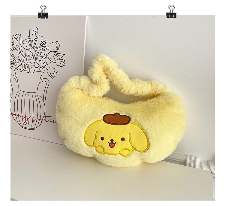 サンリオぬいぐるみ漫画ハンドバッグクロミショルダー化粧品バッグ女の子ソフトかわいい脇の下バッグメーカー卸売|undefined