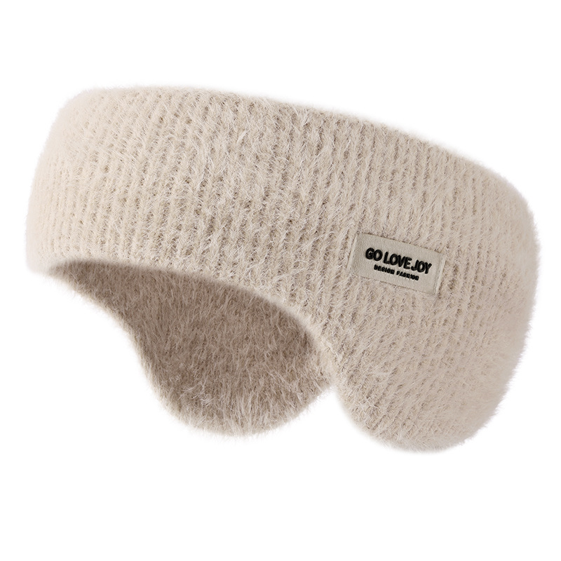 Otoño e Invierno nuevo punto orejeras hombres y mujeres al aire libre correr equitación imitación visón felpa caliente orejeras cabeza-montado