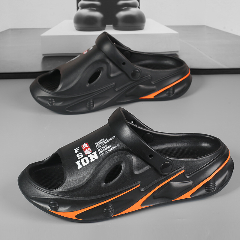 Sandalias pareja 2025 sandalias y pantuflas de verano ocio plataforma sandalias y pantuflas de playa de doble uso exterior zapatillas deportivas vietnamitas