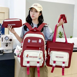 中大学生书包;休闲背包;小学书包