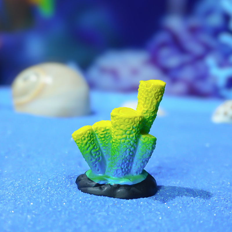 La cuarta temporada del pequeño acuario de coral submarino pecera piscicultura tortuga mini decoración de regalo estrella de mar decoración de algas
