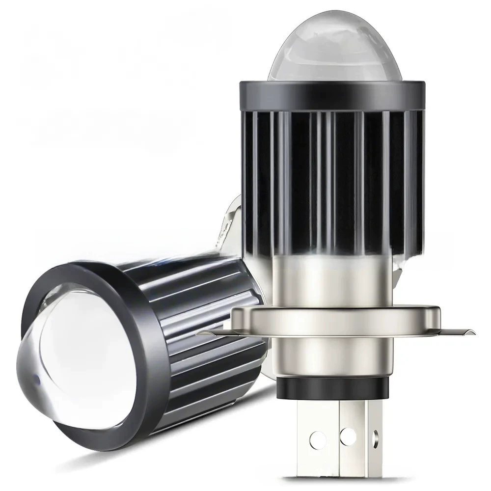 Motorcycle LED front headlights shooting lights, light lens, single -claw double -claws triangular eye H4H6 distant near -light PX15D
