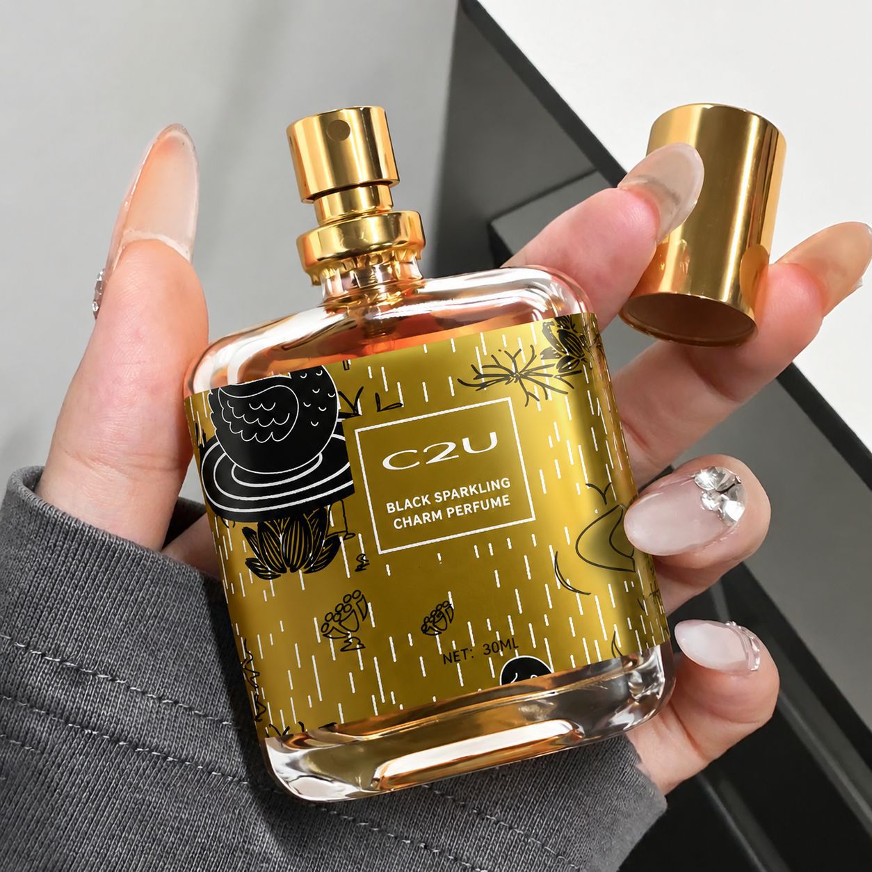 C2U Genuine Black Opium Perfume with a Long-Lasting Light Fragrance, Coffee Notes, Fresh Women's Fragrance Wholesale