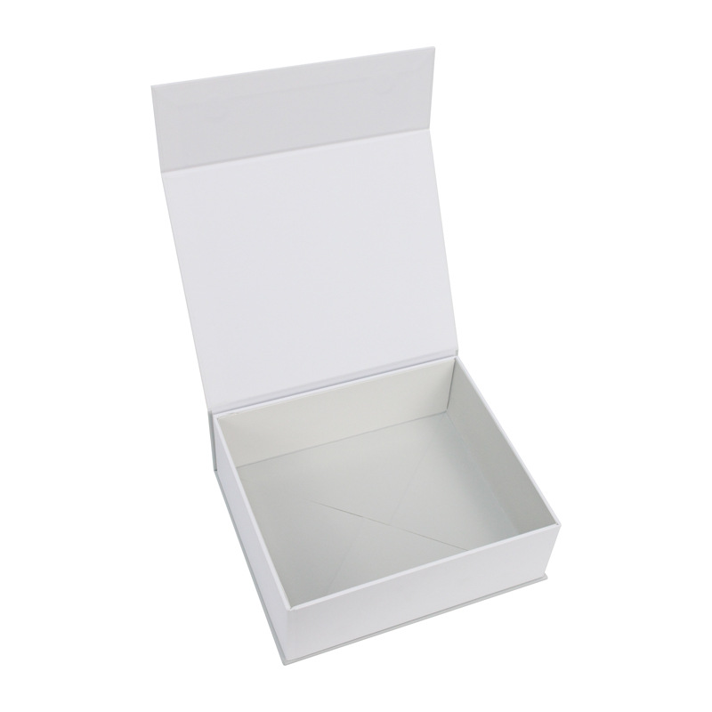 明莱批发纯色书型磁吸翻盖礼盒化妆品包装盒 护肤品保健品硬纸盒