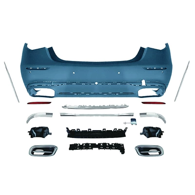 Bumpers and Grille, Big Surrounded - mercedes-benz-s-class-w223-modified-maybach-rear-bumper-assembly