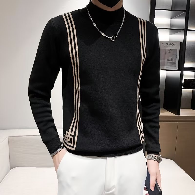 Knitted retro fashionable demi-season base body-friendly trend…