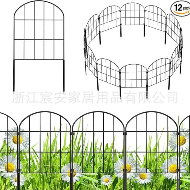 Трансграничный кованый декоративный садовый забор для животных барьер забор, двор антикоррозийный металлический забор, сад бордюр
