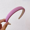 Cute plush headband, universal demi-season hair accessory for face washing, simple and elegant design