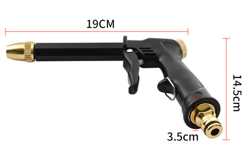 Extra long and bold black water gun car wash water gun burning garden forest water gun pet bathing shower
