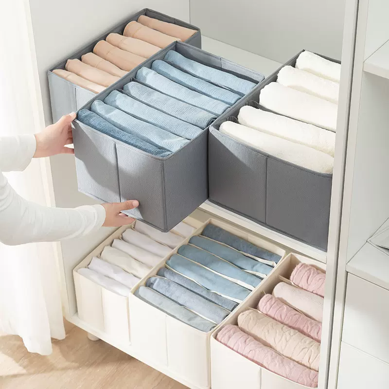 牛津布衣柜收纳盒抽屉式家用宿舍衣服收纳箱可折叠超大容量整理盒
