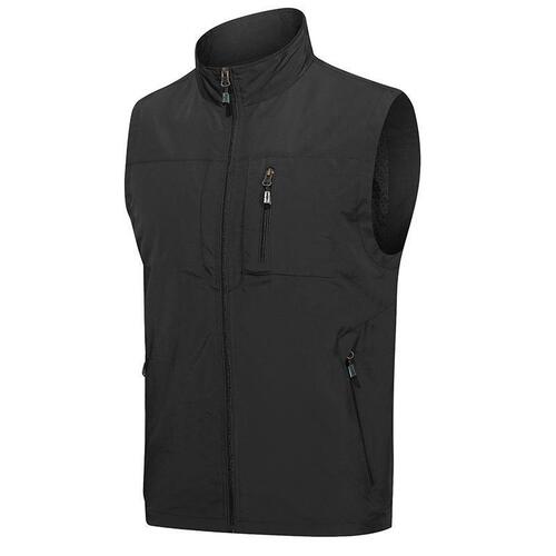 Spring and Autumn Outdoor Men's Vest Jacket Men's Sleeveless Vest Back Vest Youth Vest Group Buying Custom Print Logo