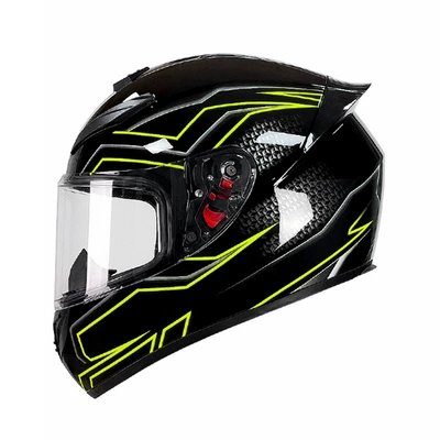 Motorcycle Safety Supplies — Aliexpress Cycling Helmet, Dropshipping - qk111-yellow-line-with-transparent-lens-s