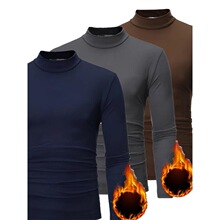 V 38972 Men High Neck Long Sleeve T-Shirt ��ʿ��������