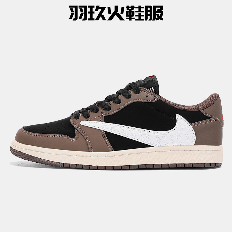 Putian High-Quality Pure Original Quality Nike Aj1 Low-Top Reverse Hook Basketball Shoes Men's Shoes Breathable Versatile Women's Shoes Trendy