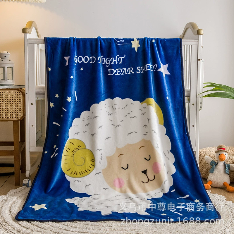 Flannel children's baby duvet