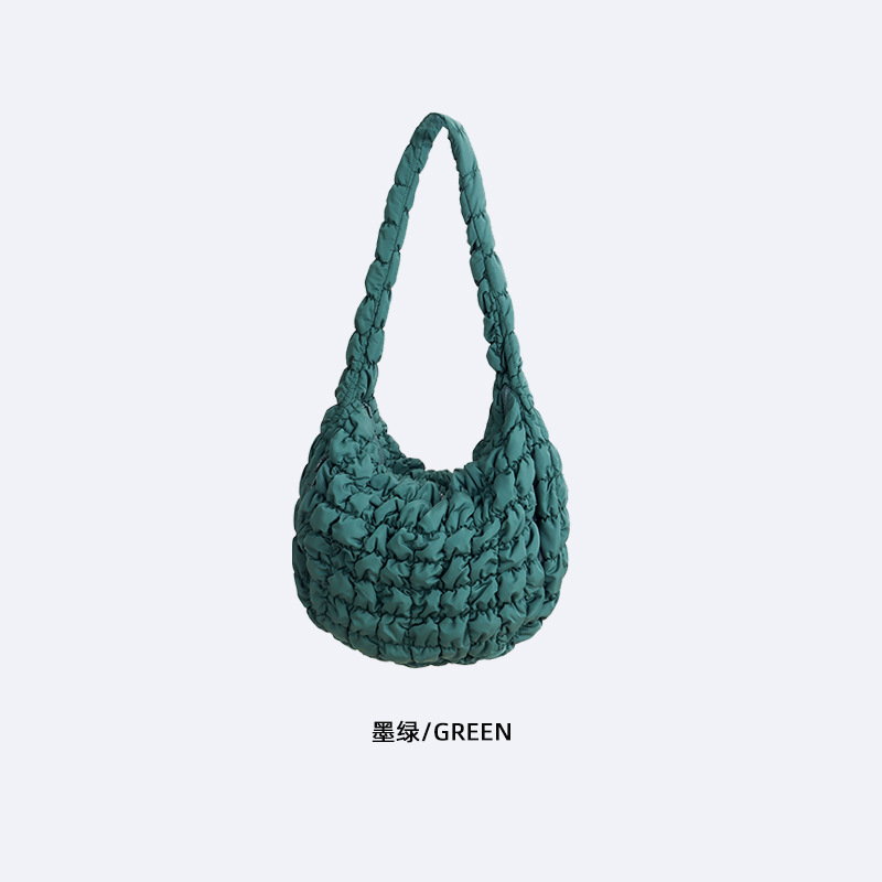 Cloud Bag COS Style Niche Shoulder Bag Pleated Large Capacity Women's Soft Tote for Work and Commuting - Thumbnail 7