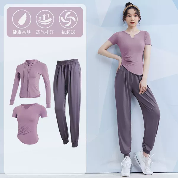 Light purple+gray purple three -piece set [jacket]