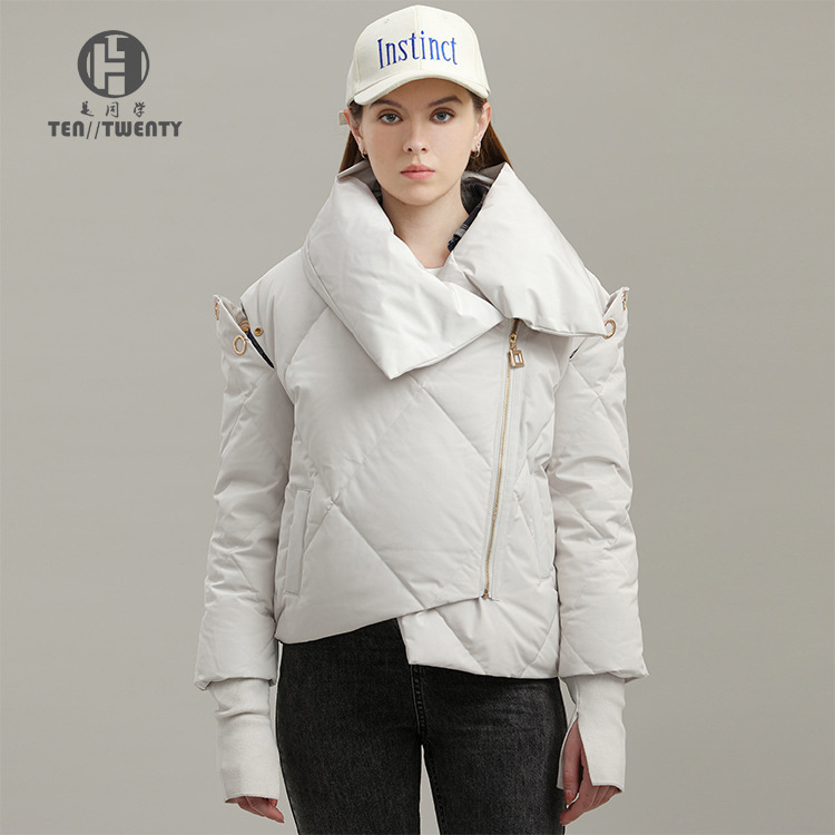 Chaqueta Parka con Capucha para Mujer de Poliéster