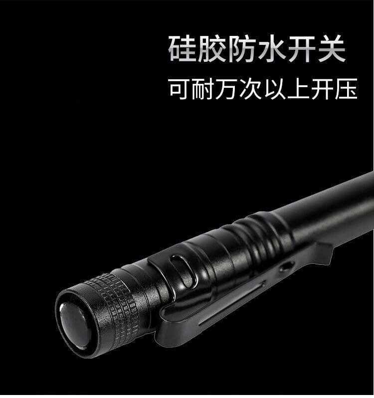Linterna LED transfronteriza lápiz de bolígrafo 365 batería seca portátil linterna de luz brillante regalo de aluminio usuario doméstico mano externa