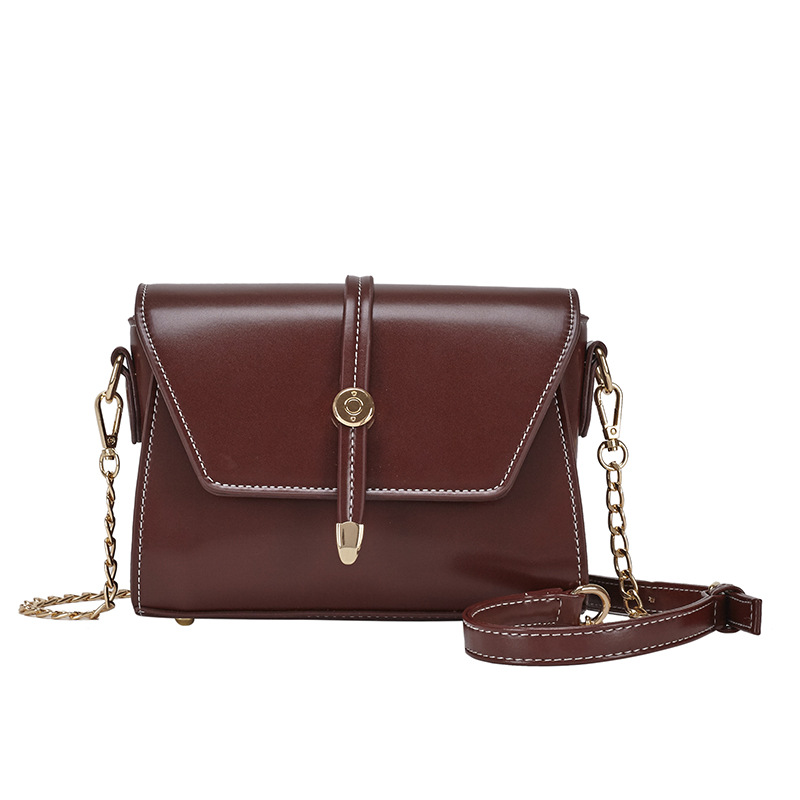 Borsa piccola retrò per le donne 2024 autunno e inverno alla moda in stile coreano borsa a tracolla foresta semplice trama catena tracolla piccola borsa quadrata_voghion.com