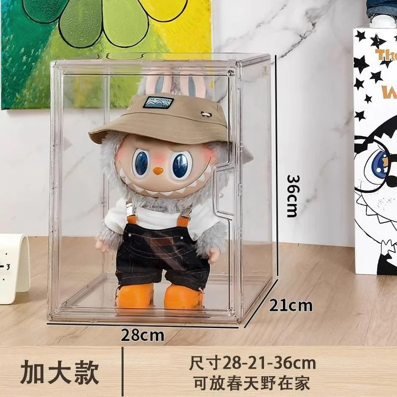 ブラインドボックス展示ボックスzimomo大頭領アクリル収納ボックスlabubuディスプレイスタンド透明フィギュア展示キャビネット