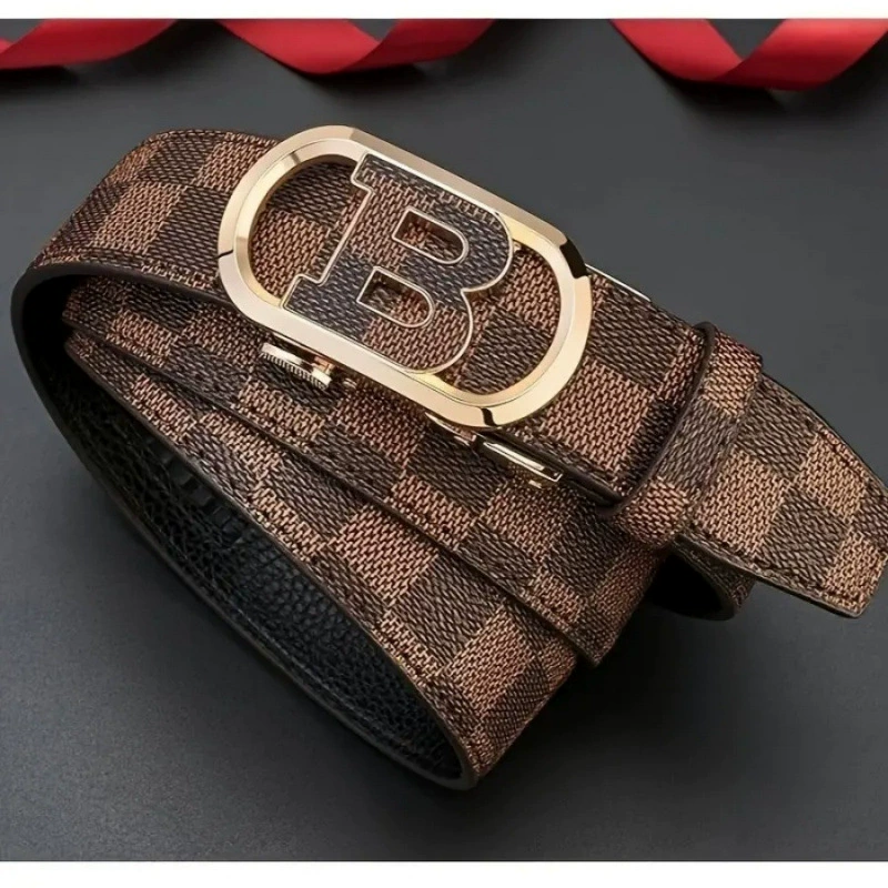 Men's belt, leather polyurethane trousers, cowhide