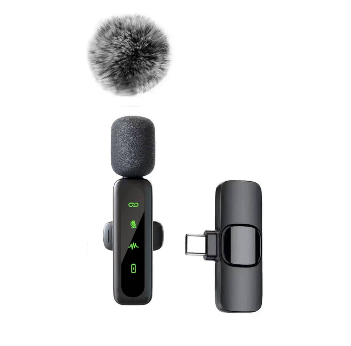 Nuevo micrófono de collar inalámbrico, micrófono L6, micrófono, uno para dos, Bluetooth inteligente, reducción de ruido, clip de collar de reverberación, micrófono