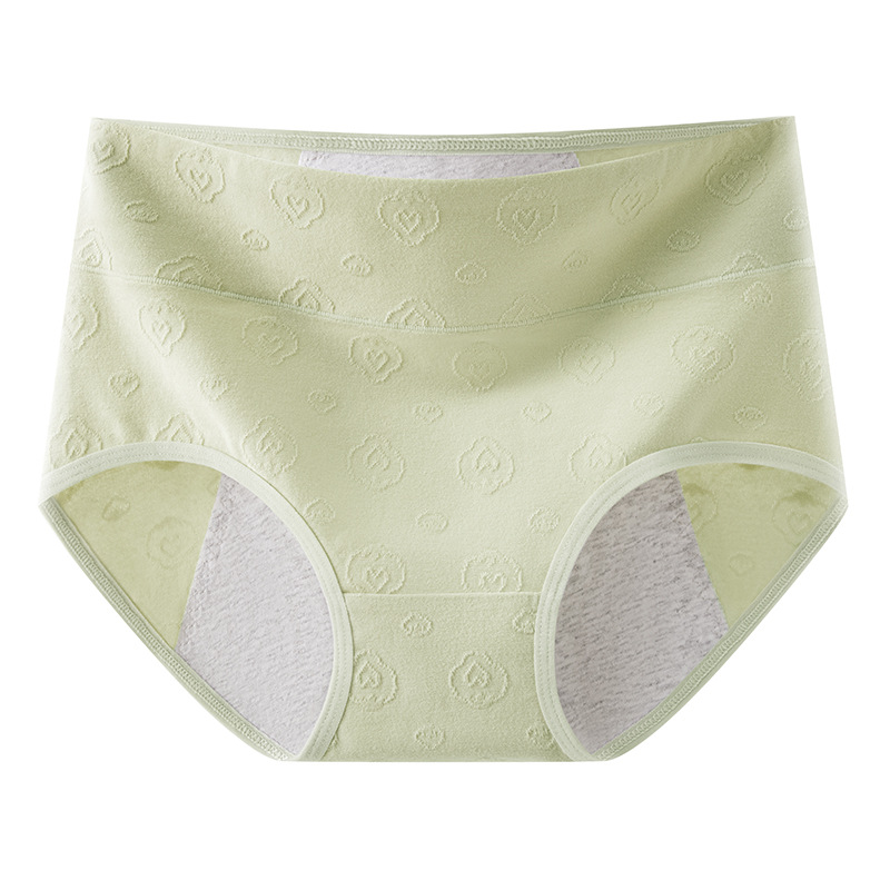 Ropa interior de período menstrual de gran tamaño para niñas entrepierna de algodón puro 10A entrepierna antibacteriana cadera más gran tamaño 200 kg ropa interior fisiológica para mujer