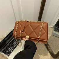 Underarm bag, shoulder bag with diamond pattern one shoulder, western style