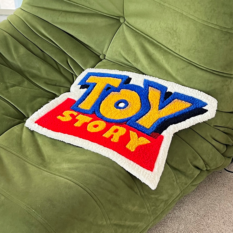 Toy Story alfombra TOY creativa espesa alfombra de decoración de flojo dibujos animados sala de estar sala de niños tapiz animado