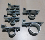 钢结构H钢管卡 弹簧钢管夹 电线管卡子 kbg pvc管固定