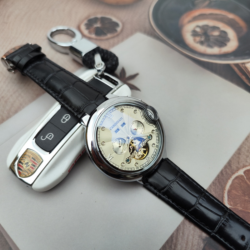 Japan Imported Movement Watch Men's Multifunctional Automatic Mechanical Watch Year Light Luxury Butterfly Buckle Men's Watch