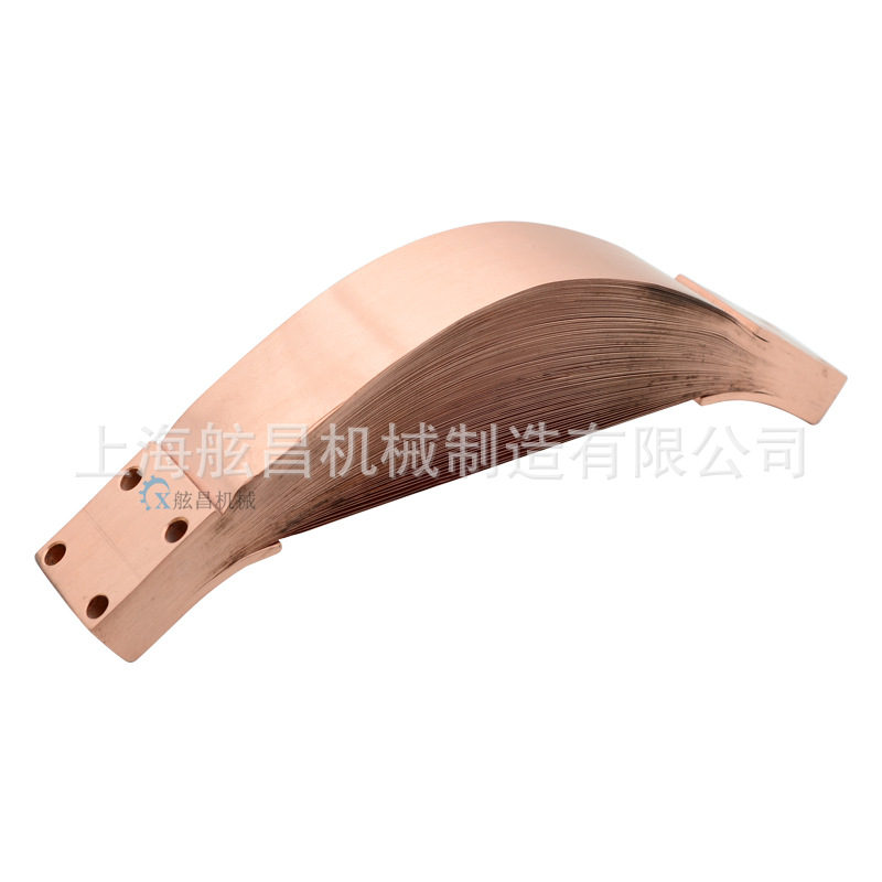 铜排伸缩节 新能源连接铜排 镀锡铜绞线 软铜带 紫铜软连接