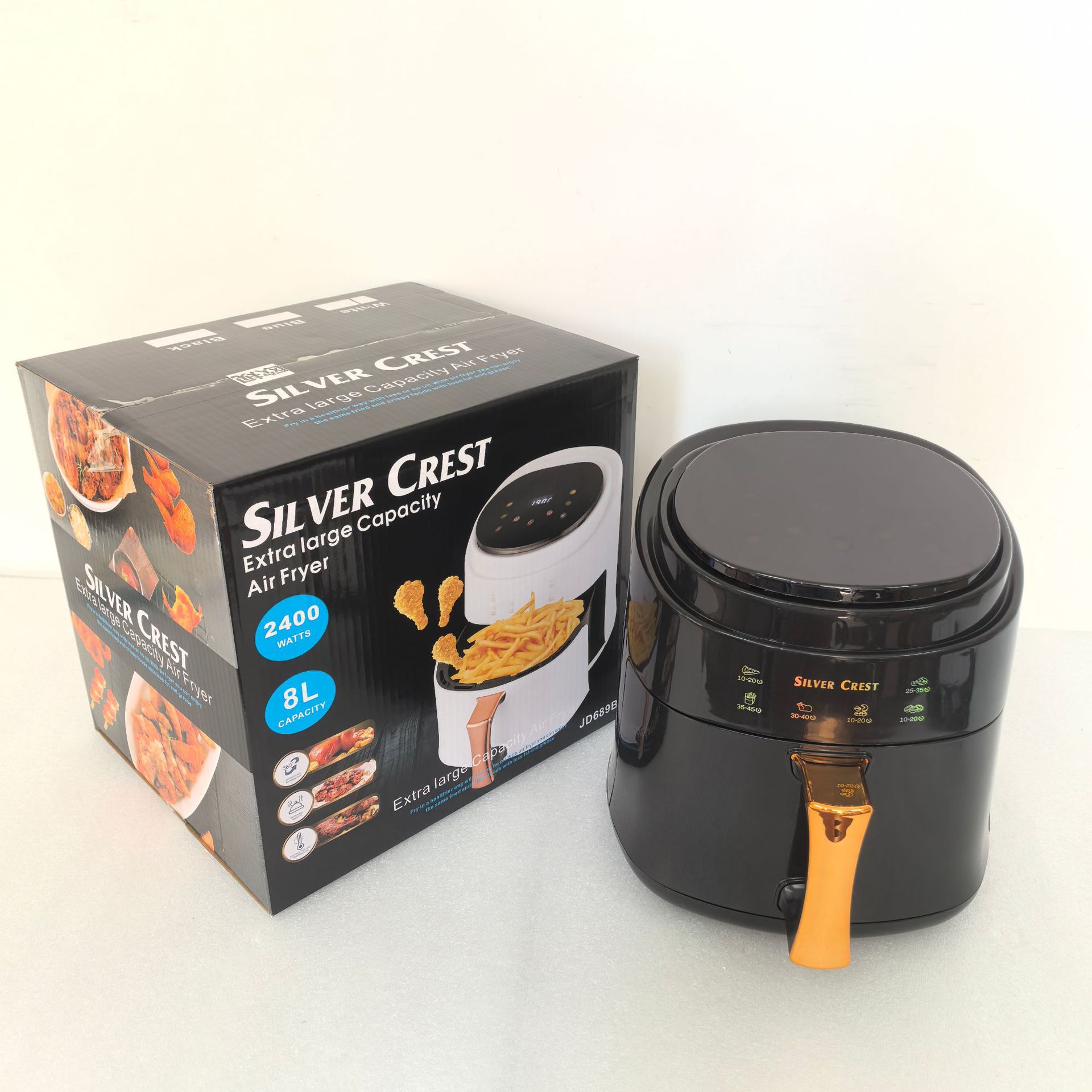 8L Air Fryer Multifunctional Smart Touch Screen Oven Large Capacity Air Fryer Electric Fryer French Fries Machine