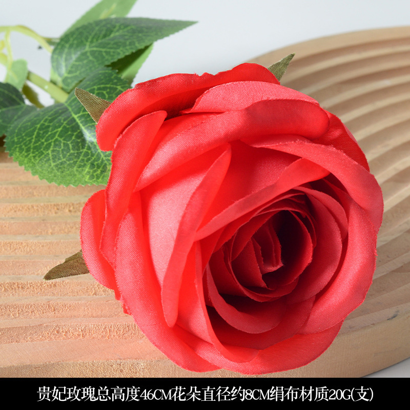 红色系婚庆婚礼仿真花大红酒红高级感假花材家居新中式装饰花托管|undefined