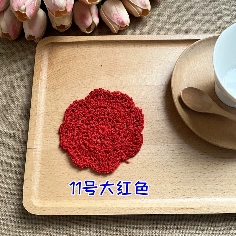 Вязание крючком сделано вручную, тарелка для ужина, милый игрушка