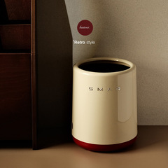 家庭用の軽い贅沢なゴミ箱のリビングルームの台所のトイレの寝室の事務室の軽い贅沢なクリームの紙のかごの台所の収納桶
