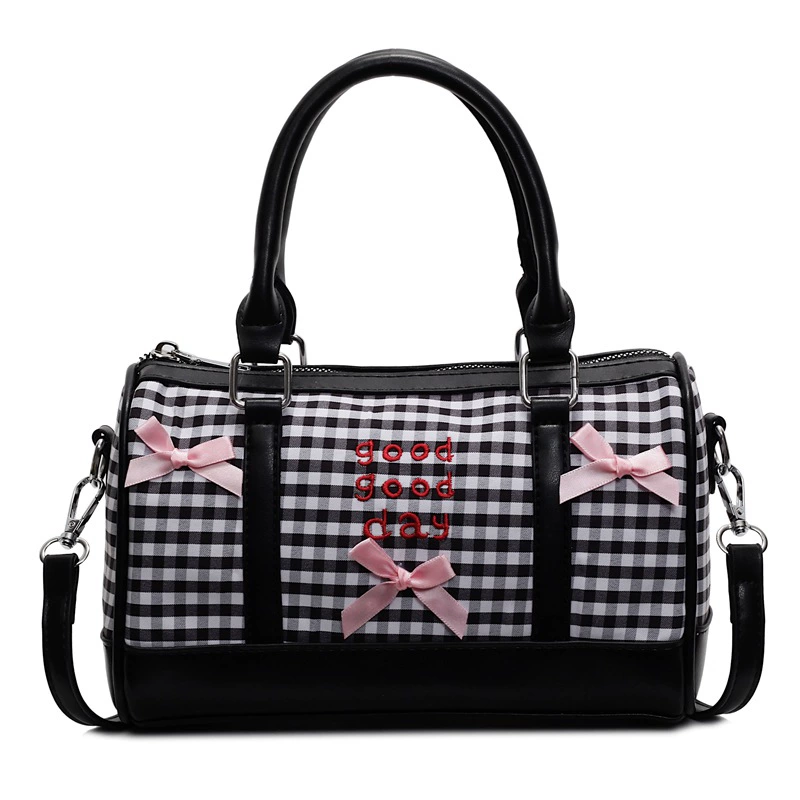 Brand backpack with bow, accessory, shoulder bag