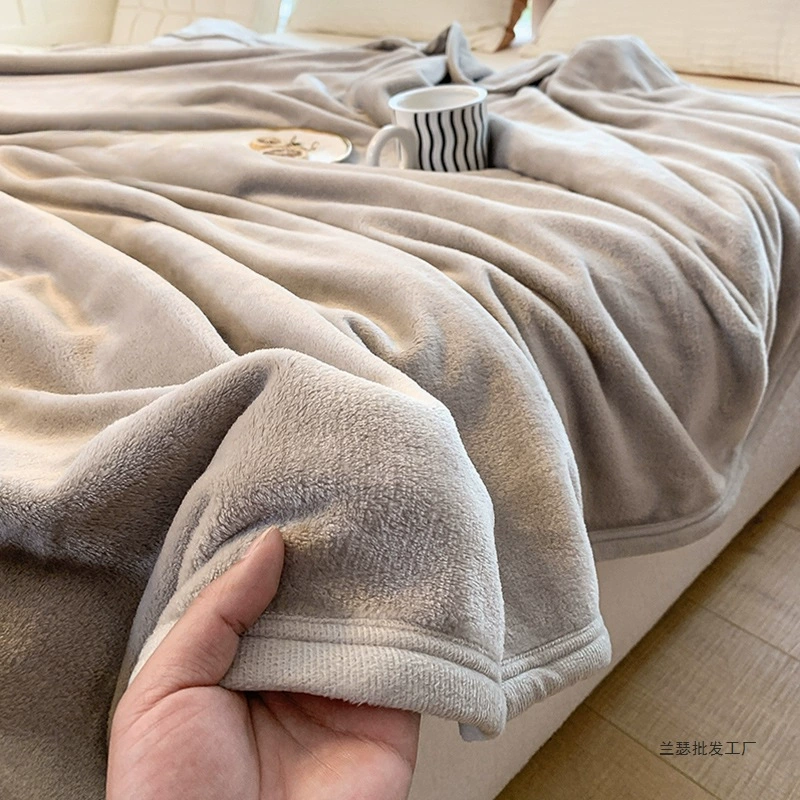 Одеяло из кораллового флиса, одеяло с кондиционером, простыня, флисовое одеяло, зимнее утолщенное фланелевое одеяло для дивана, офисное одеяло для сна